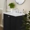 Flash Furniture Haven 30 Inch Bathroom Vanity w/Sink, Storage Cabinet w/Soft Close Doors and Bottom Drawer, Black FS-BN-4-30-KD-BK-GG - alternate 9